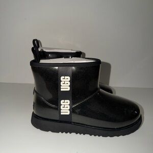 UGG Classic Clear Mini Boot 'Black Kids 6 Women 8